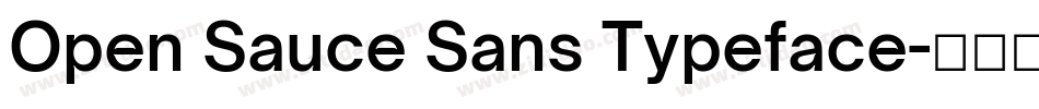 Open Sauce Sans Typeface字体转换